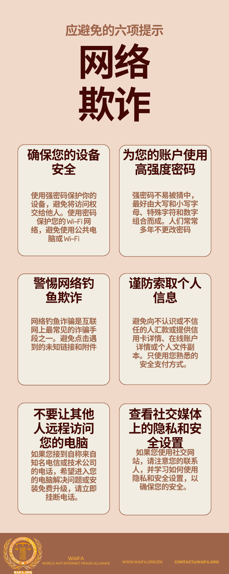 防范网络诈骗的小窍门